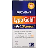 Отзывы о Enzymedica, Lypo Gold, оптимизация усвоения жиров, 120 капсул