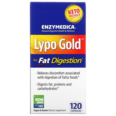 

Enzymedica Lypo Gold For Fat Digestion 120 Capsules