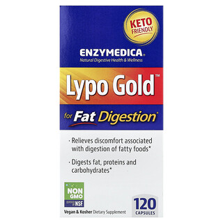 Enzymedica, Lypo Gold™, pentru digestia grăsimilor, 120 de capsule