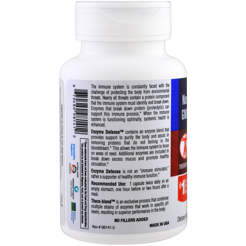 Enzymedica, Enzyme Defense, 60 Capsules