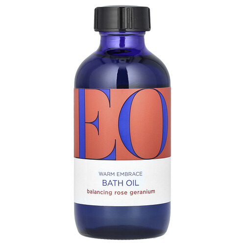Eo Products EO Products, Warm Embrace Bath Oil, Balancing Rose Geranium, 4 fl oz (118 ml)