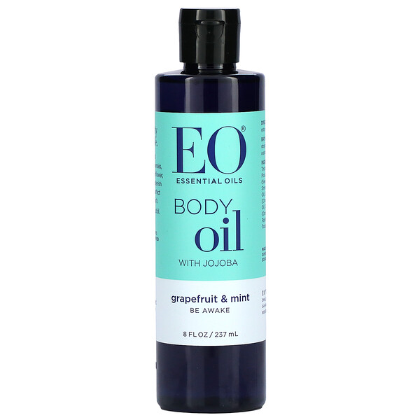EO Products‏, Body Oil with Jojoba, Grapefruit & Mint, 8 fl oz (237 ml)