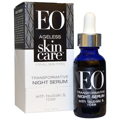 EO Products Ageless Skin Care, Transformative Night Serum, 1 fl oz (30 ml)