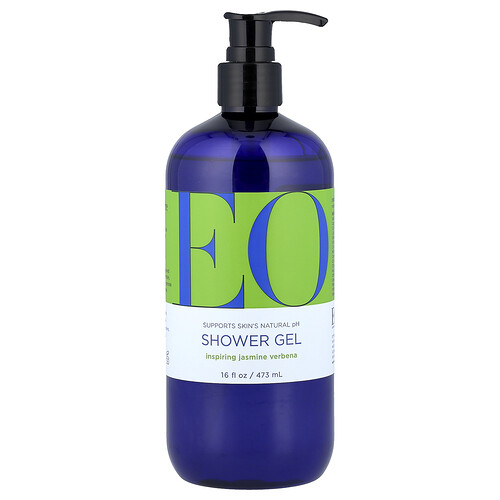 Eo Products Shower Gel, Inspiring Jasmine Verbena, 16 fl oz (473 ml)