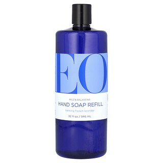 EO Products, Jabón para manos, Reposición, Lavanda francesa calmante, 946 ml (32 oz. líq.)