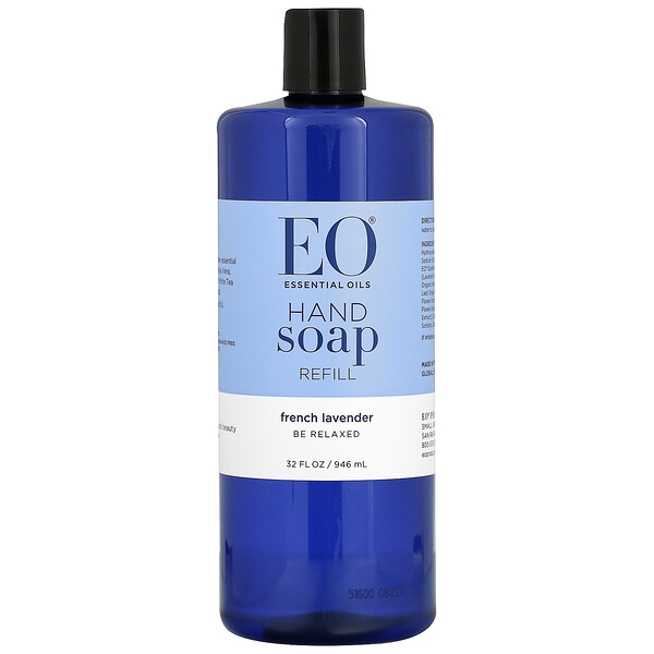 EO Products, 洗手液，再填充，法國薰衣花草香，32 液量盎司（946 毫升）
