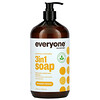 EO Products, Everyone Soap for Every Body, 3 in 1, Coconut + Lemon, 32 fl oz (946 ml)