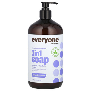 Everyone, 3 in 1 Soap, Lavender + Aloe, 32 fl oz (946 ml)