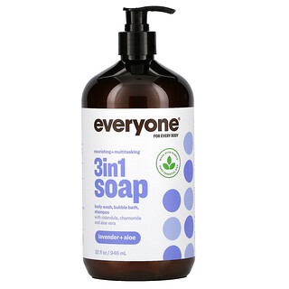 Everyone, Everyone for Every Body, 3 in 1 Soap, Lavender + Aloe, 32 fl oz (946 ml)