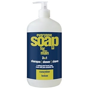 Отзывы о ИО Продактс, Everyone Soap for Every Man, 3 in 1, Cucumber + Lemon, 32 fl oz (960 ml)
