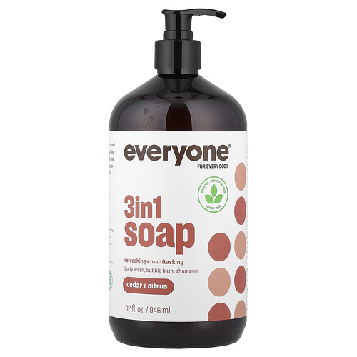Everyone, 3 in 1 Soap, 3-in-1-Seife, Zeder + Zitrus, 946 ml (32 fl. oz.)