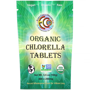 Ёрт Секл органикс, Organic Chlorella Tablets, 250 mg, 400 Tablets, 3.5 oz (100 g) отзывы покупателей