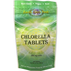 Ёрт Секл органикс, Raw Chlorella Tablets, 250 mg, 400 Tablets отзывы покупателей