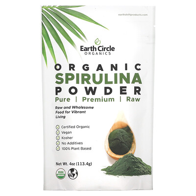 

Earth Circle Organics Organic Spirulina Powder 4 oz (113.4 g)