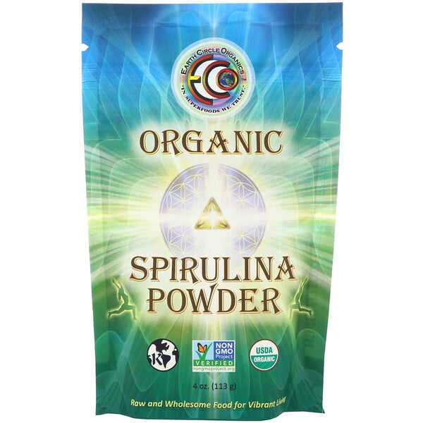 Organic Spirulina Powder, 4 oz (113 g)