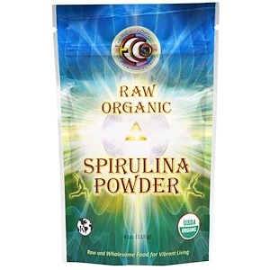 Купить Earth Circle Organics, Необработанный органический порошок спирулины, 4 унции (113 г)  на IHerb