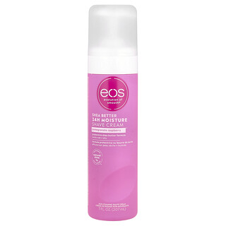 EOS, Shea Better ™, увлажняющий крем для бритья на 24 часа, гранат и малина, 207 мл (7 жидк. Унций)