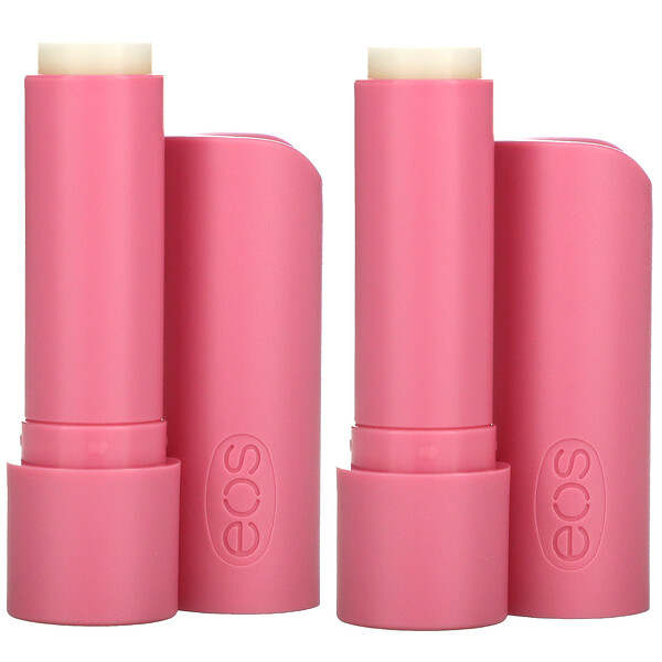 EOS, Organic 100% Natural Shea Lip Balm, Strawberry Sorbet, 2 Pack, 0.14 oz (4 g) Each