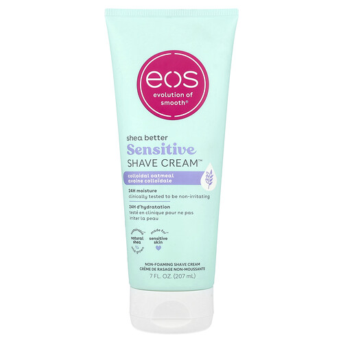 EOS Shea Better Sensitive Shave Cream Colloidal Oatmeal 7 fl oz 207 ml