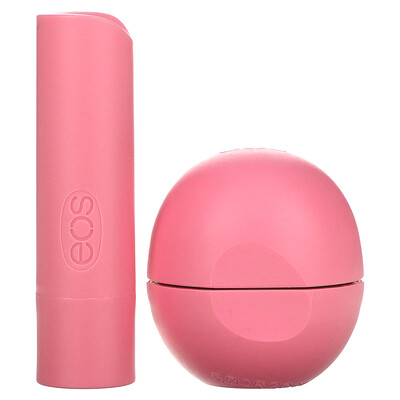 

EOS, Organic 100% Natural Shea Lip Balm, Strawberry Sorbet, 2 Pack, 0.39 oz (11 g)