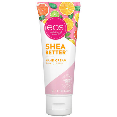 EOS Shea Better, Hand Cream, Pink Citrus, 2.5 fl oz (74 ml)