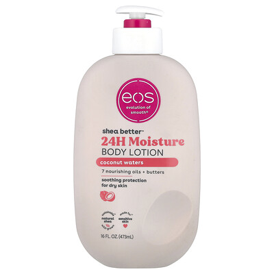 EOS Shea Better 24H Moisture Body Lotion Coconut Waters 16 fl oz 473 ml