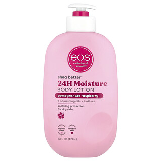 EOS, Shea Better™，24 小時保濕，石榴樹莓香，16 液量盎司（473 毫升）