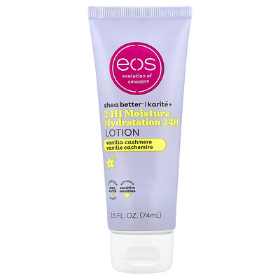EOS Shea Better 24H Moisture Hydration Lotion Vanilla Cashmere 25 fl oz 74 ml