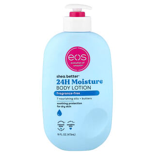 EOS, Loțiune de corp hidratantă 24H Shea Better™, fără parfum, 473 ml