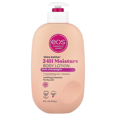EOS Shea Better 24H Moisture Body Lotion Pink Champagne 16 fl oz 473 ml
