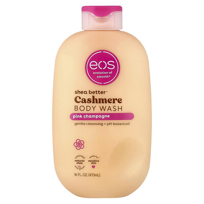 EOS Shea Better Cashmere Body Wash Pink Champagne 16 fl oz 473 ml