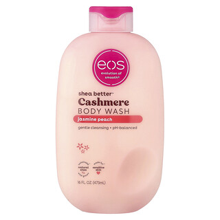 EOS, Shea Butter™, Cashmere Body Wash, Jasmine Peach, 16 fl oz (473 ml