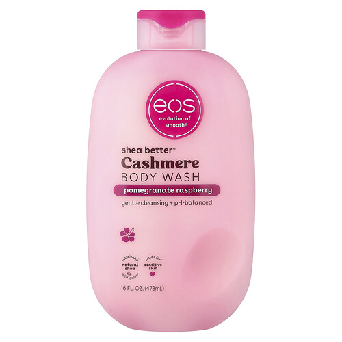 EOS Shea Butter Cashmere Body Wash Pomegranate Raspberry 16 fl oz 473 ml