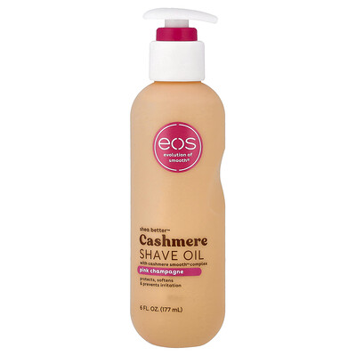 EOS Shea Better Cashmere Shave Oil Pink Champagne 6 fl oz 177 ml