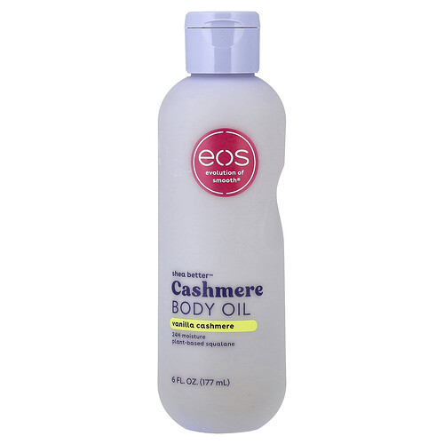 EOS Shea Butter Cashmere Body Oil Vanilla Cashmere 6 fl oz 177 ml