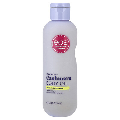 EOS Shea Butter Cashmere Body Oil Vanilla Cashmere 6 fl oz 177 ml