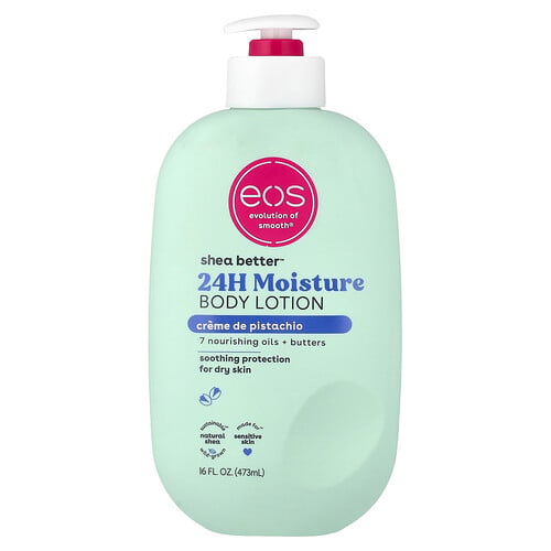 EOS, Shea Better™, 24H Moisture Body Lotion, Creme De Pistachio, 16 fl oz (473 ml)