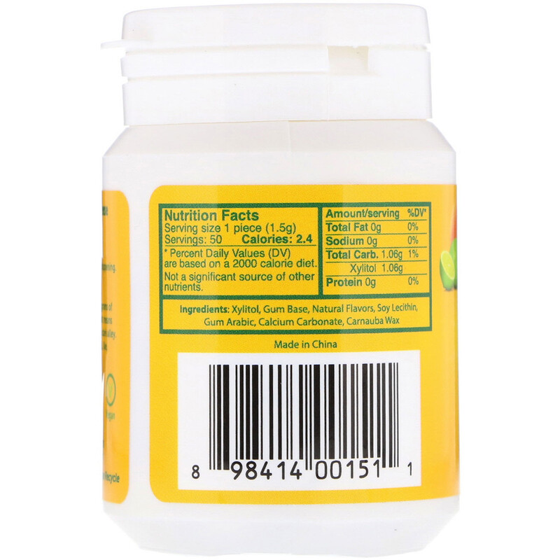 Epic Dental, Xylitol Gum, SugarFree, Fresh Fruit, 50 Pieces iHerb