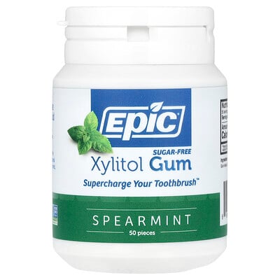 Product Image for Epic Dental, Xylitol Gum, Spearmint, 50 Pieces