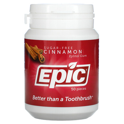 Epic Dental Жевательная резинка с корицей, 50 шт