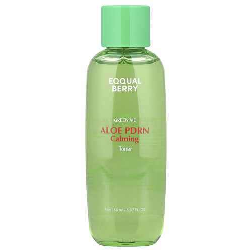 EQQUALBERRY, Green Aid, Aloe PDRN Calming Toner, beruhigendes Gesichtswasser mit Aloe PDRN, 150 ml (5,07 fl. oz.)