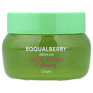 EQQUALBERRY, Green Aid, Aloe PDRN Calming Cream, 1.69 fl oz (50 ml)