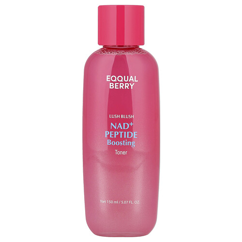 Eqqualberry Lip Blush, Nad+ Peptide Boosting Toner, 5.07 fl oz (150 ml)