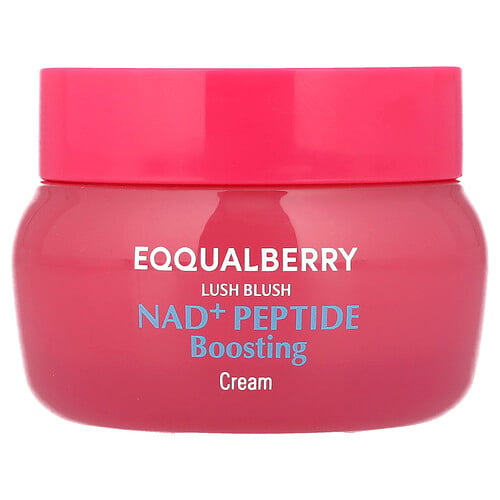 Eqqualberry Lush Blush, Nad+ Peptide Boosting Cream, 1.69 fl oz (50 ml)