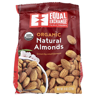 Equal Exchange, Almendras naturales orgánicas, 227 g (8 oz)