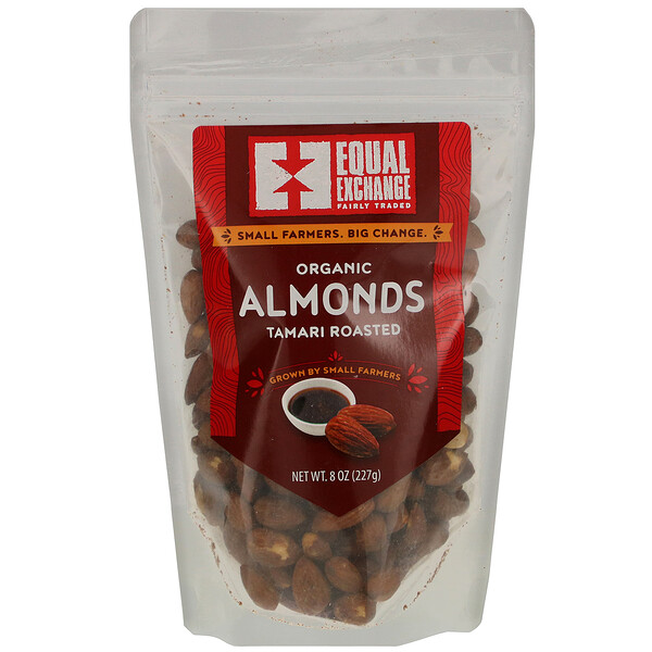 Equal Exchange‏, Organic Tamari Roasted Almonds, 8 oz (227 g)