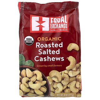 Equal Exchange, Anacardos orgánicos tostados y salados, 227 g (8 oz)