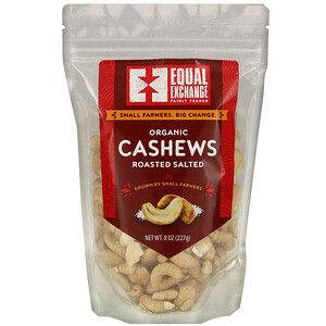 Отзывы о Икуал Эксчэндж, Organic Roasted Salted Cashews, 8 oz (227 g)