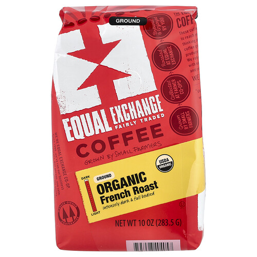 Equal Exchange Organic Coffee Ground French Roast 10 oz (283.5 g)