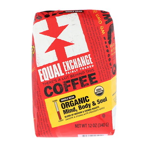 Отзывы о Икуал Эксчэндж, Organic, Coffee, Mind Body & Soul, Whole Bean, 12 oz (340 g)